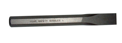Cold Chisels, 5 in Long, 5/16 in Cut, Black Oxide, 12 per box