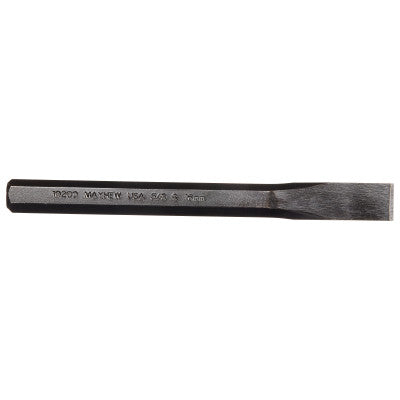 Cold Chisels, 6 1/2 in Long, 5/8 in Cut, Black Oxide, 12 per box