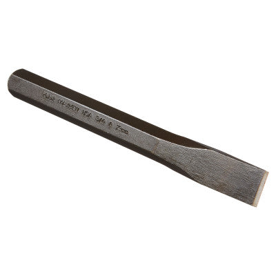 Cold Chisels, 7 in Long, 3/4 in Cut, Black Oxide, 12 per box