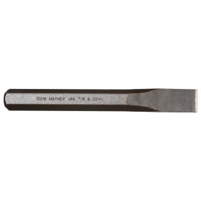 Cold Chisels, 7 1/2 in Long, 7/8 in Cut, Black Oxide, 6 per box