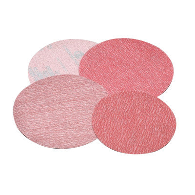 Premier Red Aluminum Oxide Dri-Lube Paper Discs, 5 in Dia., P180 Grit