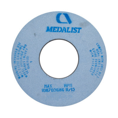 Medalist Toolroom Wheels, Type 1, 12" Dia, 1 1/2" Thick, 60 Grit, G/V/L/P Grade