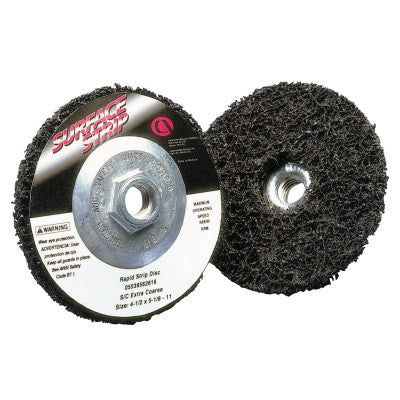 Depressed Center Wheels, 4.5 X 7/8, Extra Coarse S/C, 12000 rpm, Silicon Carbide