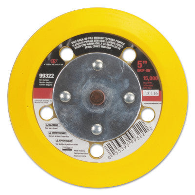 Tapered-Med 5"x5 hole Grip-on Back-up Pad 15000
