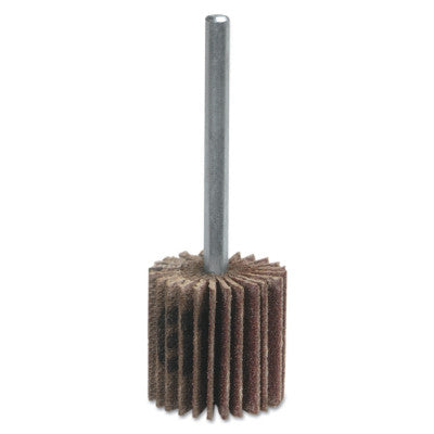 Metal Mini Flap Wheels with Mounted Steel Shanks, 3 in x 1 in, 180 Grit