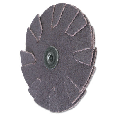 Overlap Slotted Alo Resin Bonded Discs-2 Ply, 4 in Dia., 120 Grit