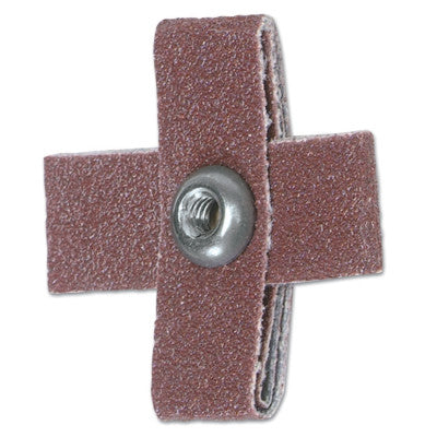 Cross Pads, 3/4 in Length, 80 Grit, Aluminum Oxide