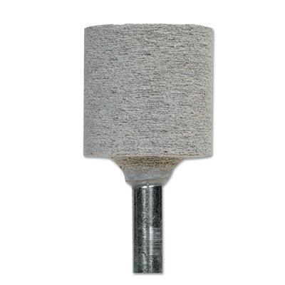 Cotton Fiber Mounted Points, 1 in Dia, 1 in Thick, 80 Grit Aluminum Oxide
