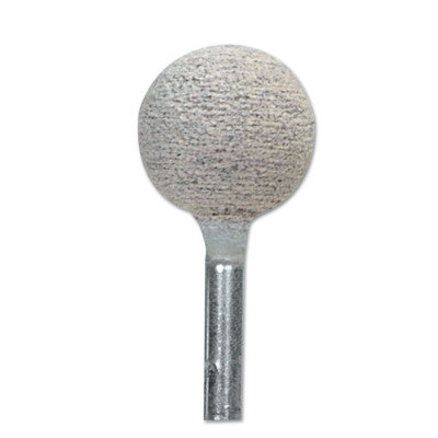 Cotton Fiber Mounted Points, 1/2 in Dia, 80 Grit Aluminum Oxide