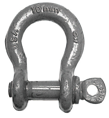 Screw Pin Clevis Shackles, 5/8 in Bail Size