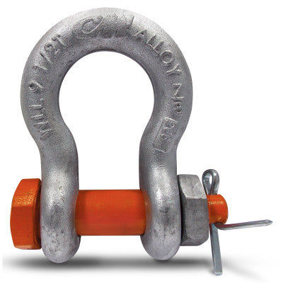 Bolt & Nut Anchor Shackles, 1/2 in Bail Size, 3 Tons