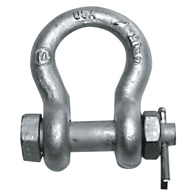 Bolt & Nut Anchor Shackles, 3/4 in Bail Size, 6.5 Tons