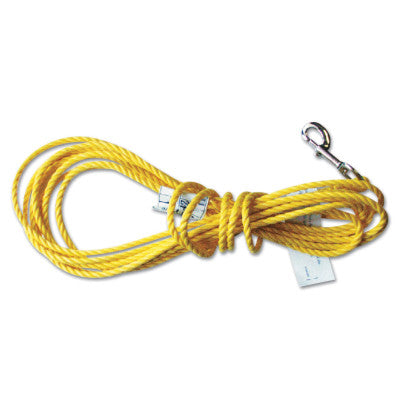 Poly Ropes, Tag Line (Not Load Bearing) 130 ft, Polypropylene, Yellow