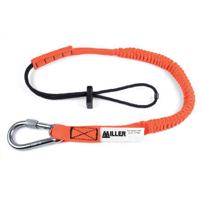 Tool Lanyards, 48 in, D-Ring, 3 lb, Split Ring, 1 Leg