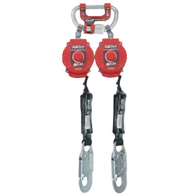 Twin Turbo Fall Protection System With G2 Connector, 6 ft, 3,600 lb, Red