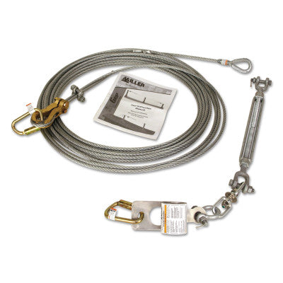 SkyGrip Wire Rope Lifeline Kit, D-Bolt Anchor