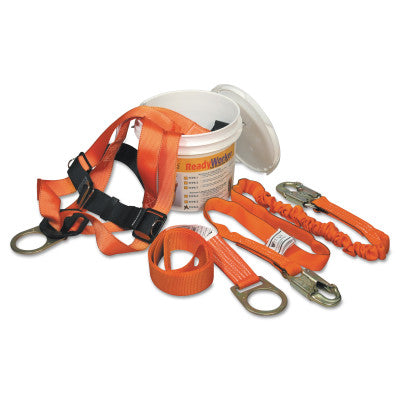 Titan II ReadyWorker Fall Protection Kits, Tongue Leg Strap Buckles, 6 ft Strap