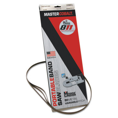 Hi Performance Portable Band Saw Blade, 8/11 TPI, 1/2 x 44 7/8, Bi-Metal