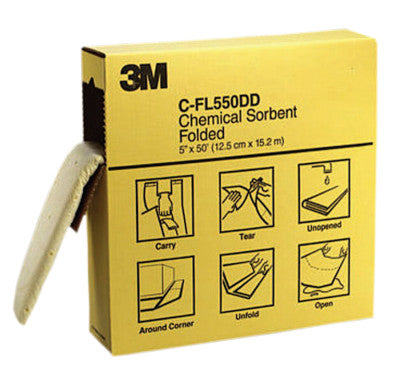 High-Capacity Folded Chemical Sorbents, Absorbs 1.5 gal