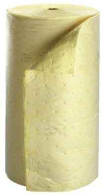 High-Capacity Chemical Sorbent Rolls, Absorbs 76 gal