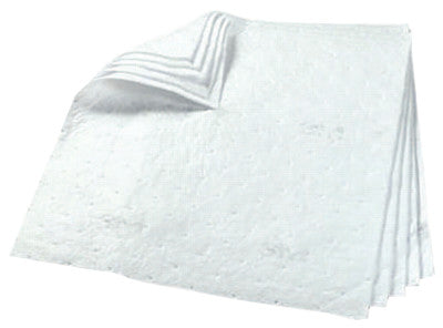 High-Capacity Petroleum Sorbent Pads, Absorbs 1.5 gal, 4 in x 13 in