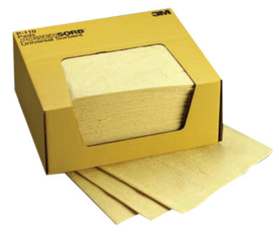 Chemical Sorbent Pads, Absorbs 4.25 gal, 13 7/8 in x 6 1/8 in