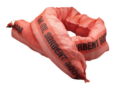 Petroleum Sorbent Booms, Absorbs 2 gal, 27 in x 10 ft