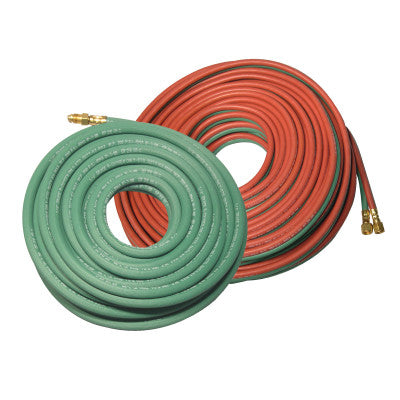 Welding Hose Assembly, Grade T, 12.5 ft Length, Twin Line, 1/4 in, BB Fitting