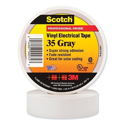 SCOTCH 35 GY 3/4 IN X 66FT VINYL CODING ELEC TP