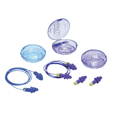 Rockets Reusable Earplugs, TPE, Purple, Cloth Cord