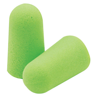 Pura-Fit Foam Earplugs, Foam, Bright Green, Uncorded