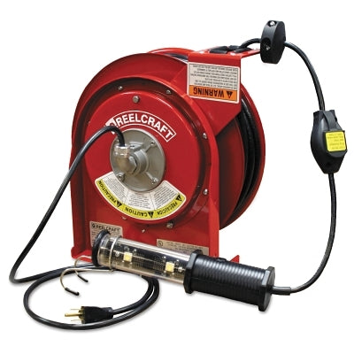 CORD REEL 12/3 X 30' 20AMP QUAD OUTLET W CORD