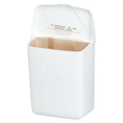 Wall Mount Sanitary Napkin Receptacle-ABS, Plastic, 1gal, White