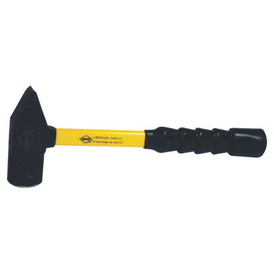 Blacksmiths' Cross Pein Sledge Hammer, 3 lb, 14 in Classic Fiberglass Handle, SG