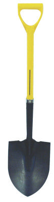 Ergo Power Round Point Shovels, Hollow Back, 27" Fiberglass D-Handle