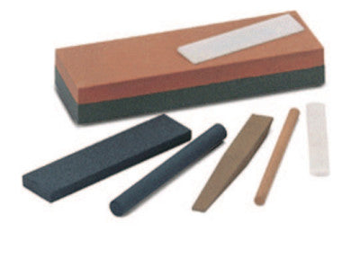 Round Abrasive File Sharpening Stones, 4 X 3/8, Fine