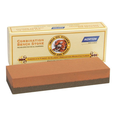 Combination Grit Abrasive Sharpening Benchstones, 6 X 2 X 1, Coarse/Fine, India