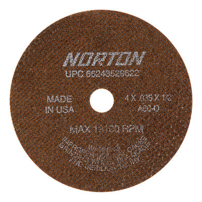 OBNA2 A AO Small Diameter Cut-Off Wheels, Type 1, 4 in Dia., .035 in Thick