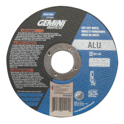 Gemini RightCut Cut-Off Wheels, 6 in Dia, Coarse Grit, Contaminant Free