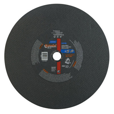Gemini Chop Saw Reinforced Chopsaw Wheel, 14 in Dia, 7/64 in Thick, Alum. Oxide