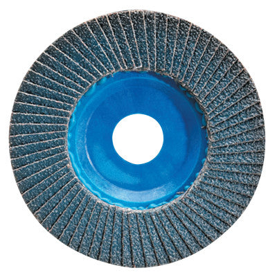 Norton BlueFire R884P Flap Disc, 4 1/2" Dia, 36 Grit, 5/8" -11 Arbor, 13,300 rpm