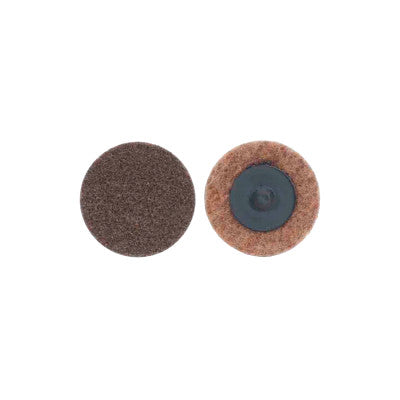 Non-Woven Quick-Change Discs, 4 in, Aluminum Oxide, Brown