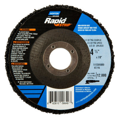Bear-Tex Rapid Strip Depressed Center Wheels, Silicon Carbide, 4 1/2 in Dia.