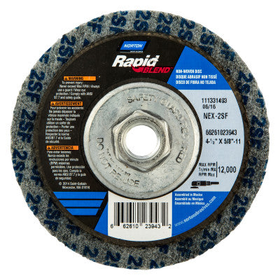 Rapid Finish Bear-Tex Unified Wheels, 4 1/2 X 5/8-11, Fine, Silicon Carbide