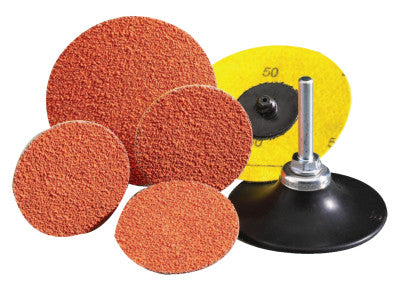 Blaze Speed-Lok TS Coated-Cloth Discs, Ceramic, 3 in Dia., 36 Grit, Type 2