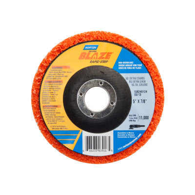 Bear-Tex Blaze Rapid Non-Woven Depressed Center Discs, 5 in x 7/8 in, 11000 RPM