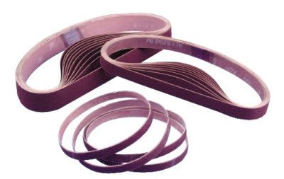 Metalite File Belts, 1/2 in x 24 in, 120, Aluminum Oxide