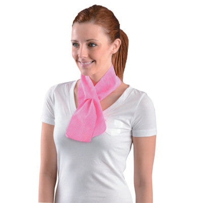 MiraCool Cooling Neck Wraps, 4 in X 31.1 in, Pink