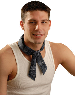 MiraCool Neck Bandanas, 2 in X 34 in, Cowboy Blue