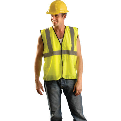 Class 2 Solid Vests, Large/XLarge, Hi-Viz Yellow